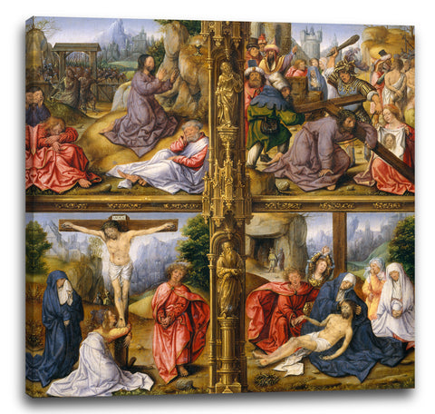 Leinwandbild Anhänger von Bernard van Orley - Vier Szenen aus der Passion