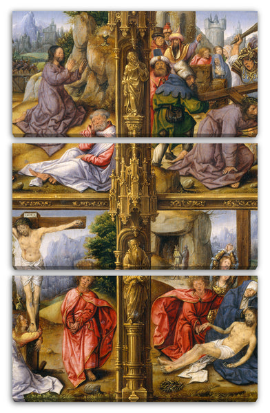 Leinwandbild Anhänger von Bernard van Orley - Vier Szenen aus der Passion