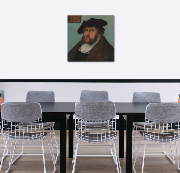Leinwandbild Lucas Cranach der Ältere und Werkstatt - Johann I. (1468-1532), der Constant, Kurfürst von Sachsen