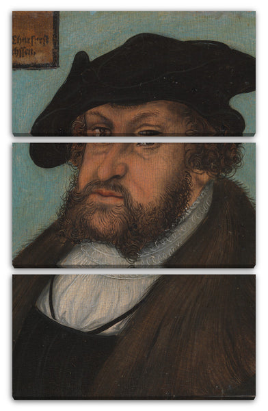 Leinwandbild Lucas Cranach der Ältere und Werkstatt - Johann I. (1468-1532), der Constant, Kurfürst von Sachsen
