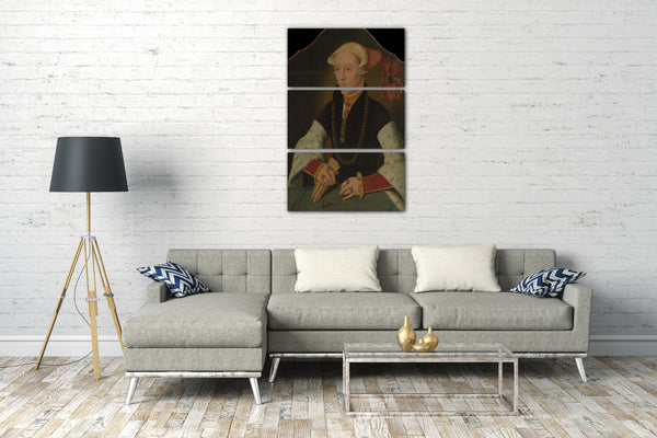 Leinwandbild Barthel Bruyn der Jüngere - Porträt einer Frau der Slosgin Familie von Köln