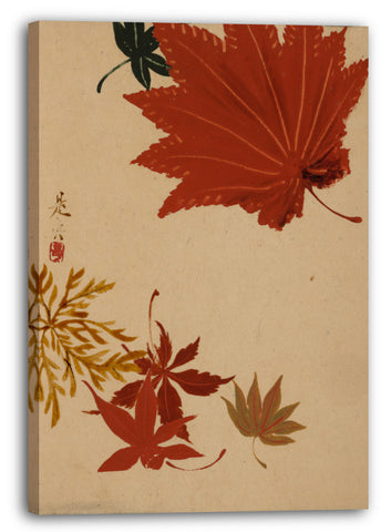Leinwandbild Shibata Zeshin - Ahornblätter