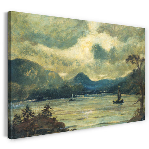 Leinwandbild Louis Michel Eilshemius - Segeln bei Mondschein, Samoa