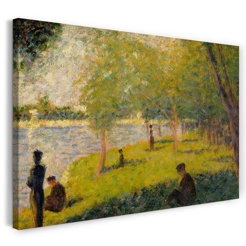 Leinwandbild Georges Seurat - Studie für "Ein Sonntag auf der Grande Jatte"