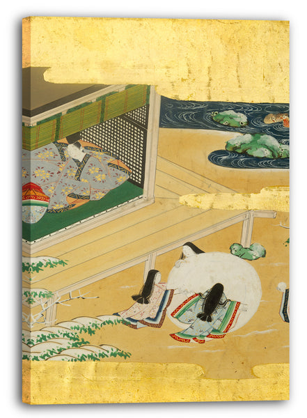 Leinwandbild Shōren'in Sonjun Shinnō - Die Geschichte von Genji (Genji Monogatari)