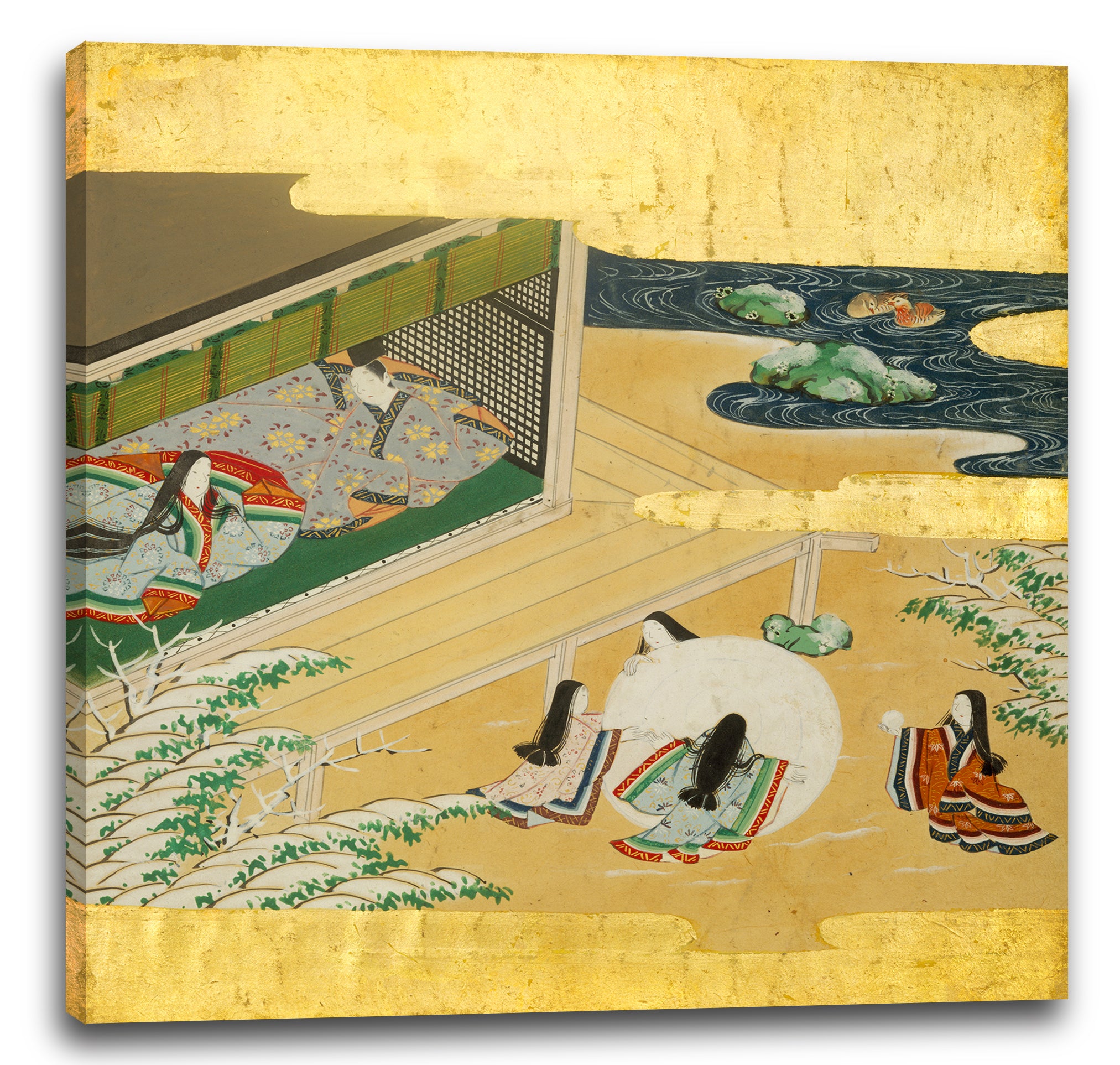 Leinwandbild Shōren'in Sonjun Shinnō - Die Geschichte von Genji (Genji Monogatari)
