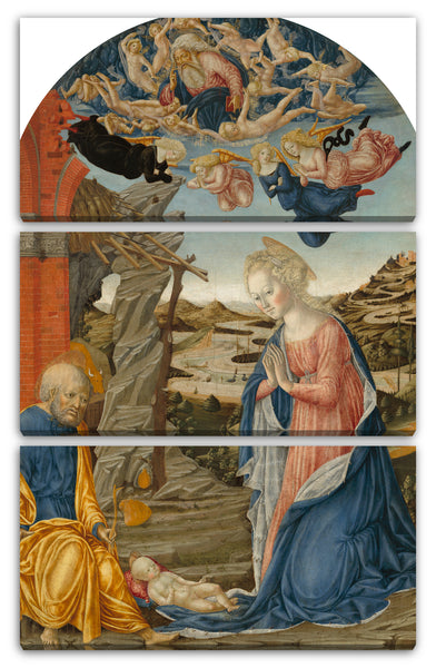 Leinwandbild Francesco di Giorgio Martini - Die Geburt Christi