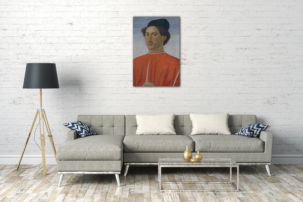 Leinwandbild Cosimo Rosselli - Portrait eines Mannes