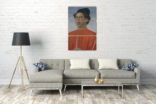 Leinwandbild Cosimo Rosselli - Portrait eines Mannes