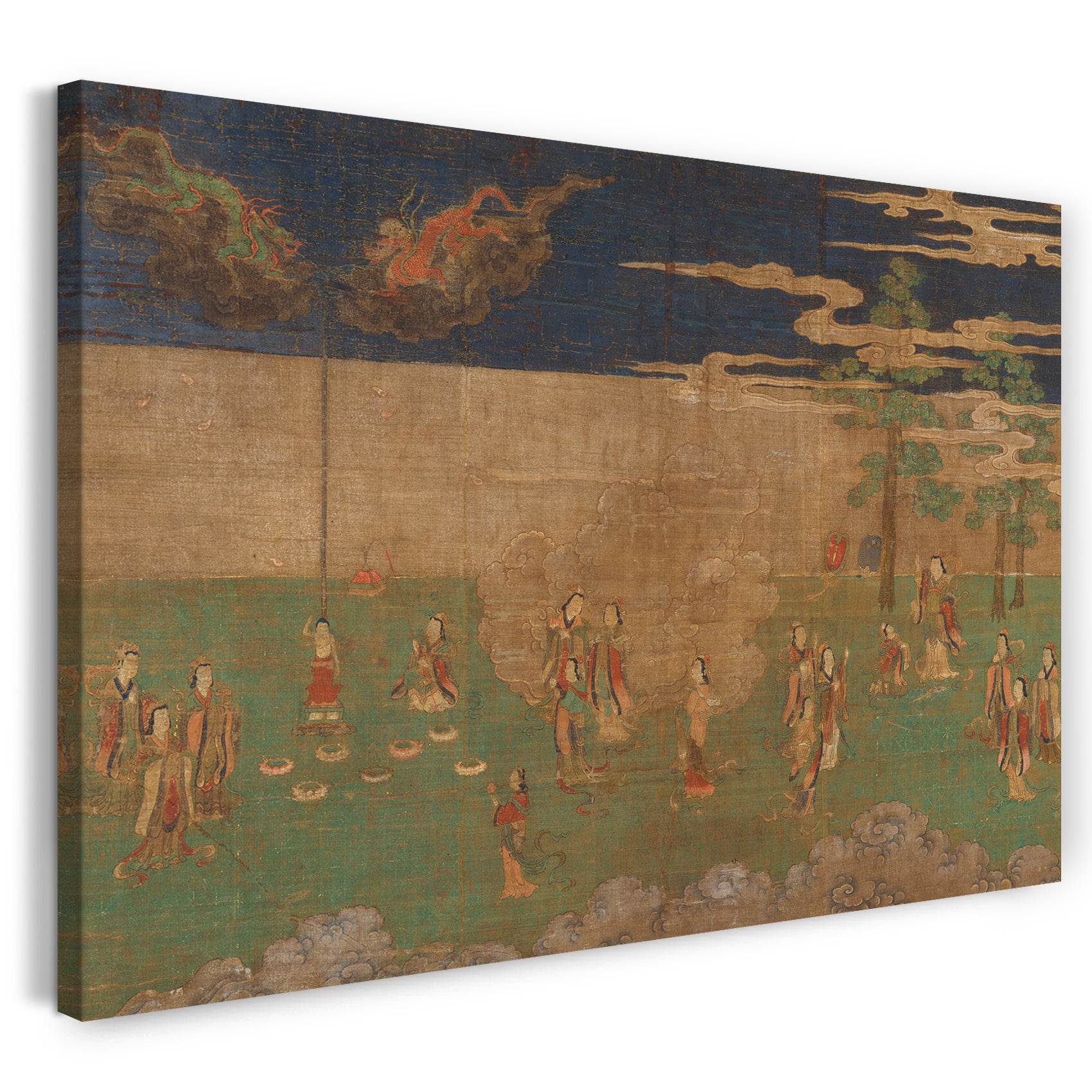 Leinwandbild Muromachi-Zeit (1392-1573) - Leben des Buddha: Die Geburt des Buddha