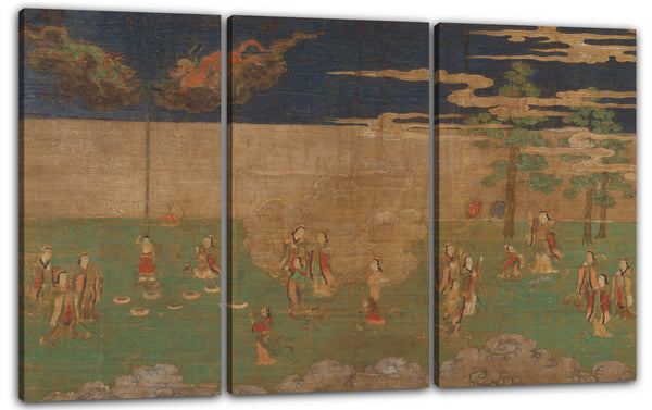 Leinwandbild Muromachi-Zeit (1392-1573) - Leben des Buddha: Die Geburt des Buddha