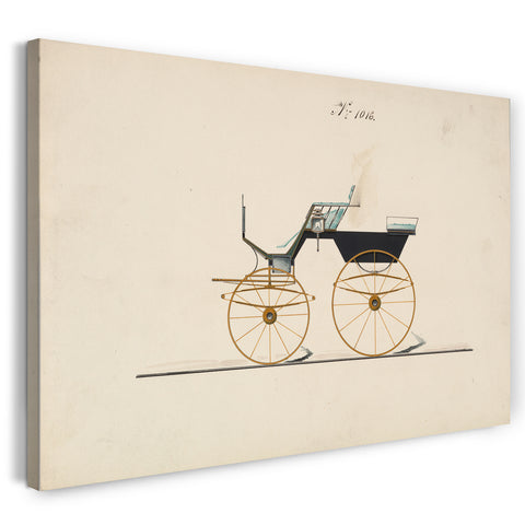 Leinwandbild Brewster & Co. - Design für einen viersitzigen Phaeton, kein Dach, Nr. 1016