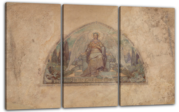 Leinwandbild Louis Komfort Tiffany - Design für Segmentfenster