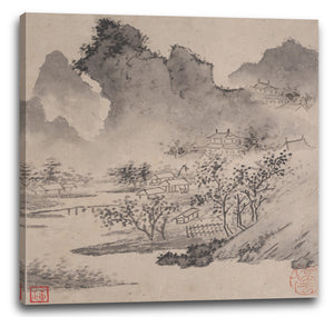 Leinwandbild Wen Zhengming - Acht Lieder über die Flüsse Xiao und Xiang