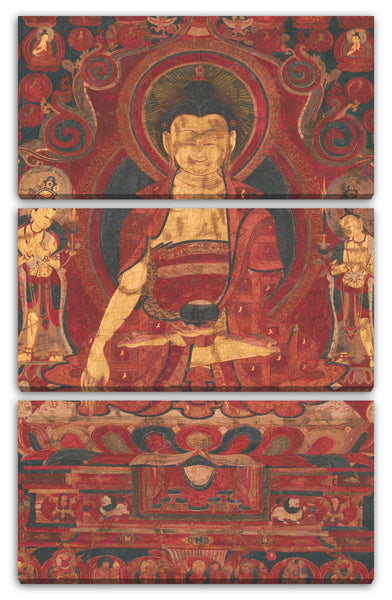 Leinwandbild Mitte des 17. Jahrhunderts - Buddha Shakyamuni als "Herr der Munis"