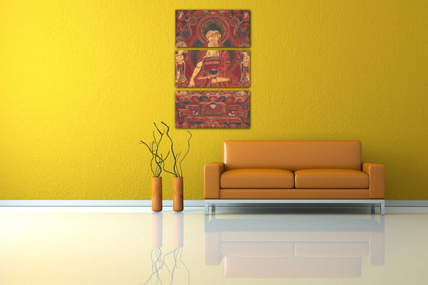 Leinwandbild Mitte des 17. Jahrhunderts - Buddha Shakyamuni als "Herr der Munis"