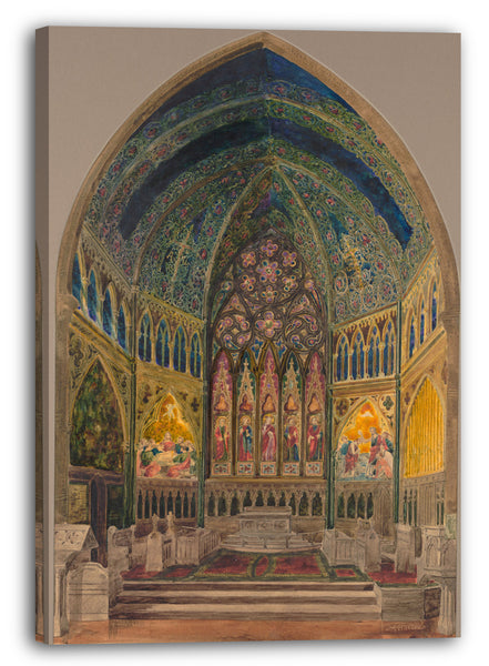 Leinwandbild Jacob Holzer - Entwurf für den Altarraum der Christus-Kirche in der Bedford-Allee, Brooklyn, New York