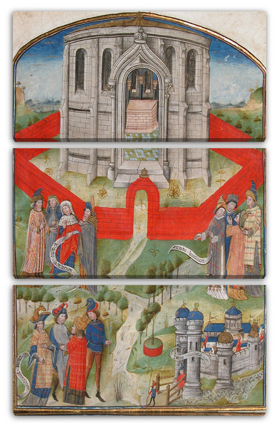Leinwandbild 1450-75 - Der Tempel in Jerusalem, aus dem "Postilla Litteralis (Literal Kommentar)" von Nikolaus von Lyra