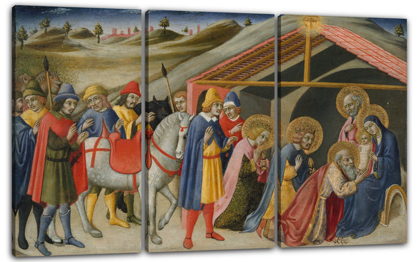 Leinwandbild Sano di Pietro - Die Anbetung der Könige