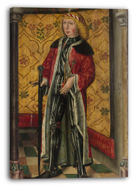 Leinwandbild ca. 1480 - Saint George und St. Sebastian