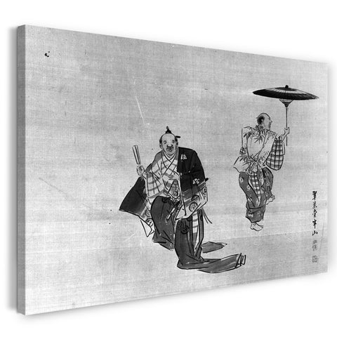 Leinwandbild Hanzan zugeschrieben - Kyogen Darsteller
