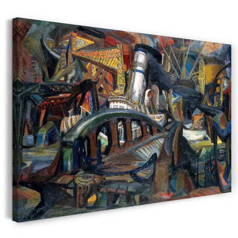 Leinwandbild Josef Presser - Der Hafen