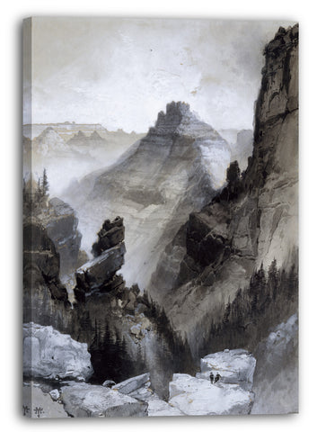 Leinwandbild Thomas Moran - Der Grand Canyon: Spitze des Old Hance Trail