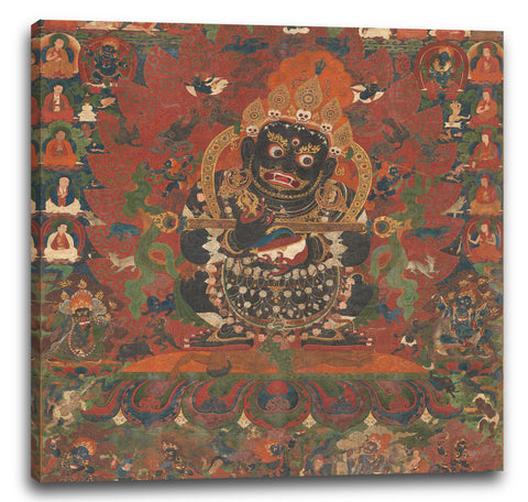 Leinwandbild ca. 1500 - Mahakala, Beschützer des Zeltes