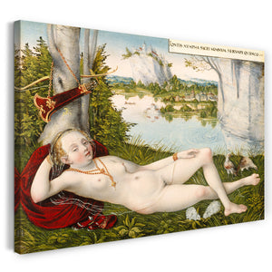 Leinwandbild Lucas Cranach der Jüngere - Nymphe des Frühlings
