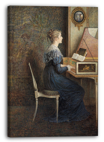 Leinwandbild William John Hennessy - Ein altes Lied