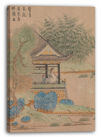Leinwandbild Qian Xuan - Wang Xizhi beobachtet Gänse