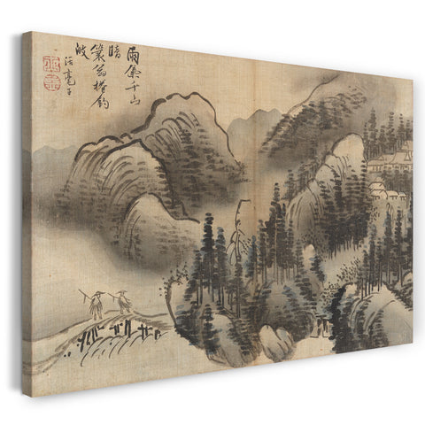 Leinwandbild Kim Sugyu - Regnerische Landschaft