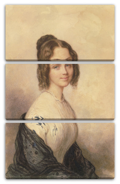 Leinwandbild Savinien Edme Dubourjal - Anne Charlotte Lynch (Später Frau Vincenzo Botta)