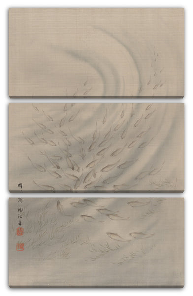 Leinwandbild Seki Shūkō - Kleine Fische