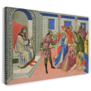 Leinwandbild Sano di Pietro - Das Massaker der Unschuldigen