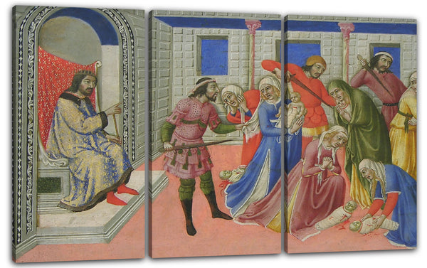 Leinwandbild Sano di Pietro - Das Massaker der Unschuldigen