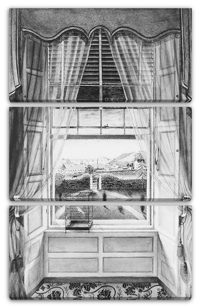 Leinwandbild ca. 1841 - Ansicht vom Haus von Henry Briscoe Thomas, Baltimore