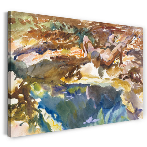Leinwandbild John Singer Sargent - Mann und Pool, Florida