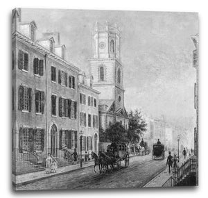 Leinwandbild Edward Lamson Henry - Saint George's Kirche, New York
