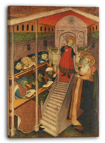 Leinwandbild Spanischer (Katalanisch) Maler (frühes 15. Jahrhundert) - Christus unter den Ärzten