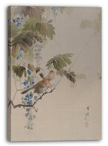 Leinwandbild Watanabe Seite - Vögel und Blumen