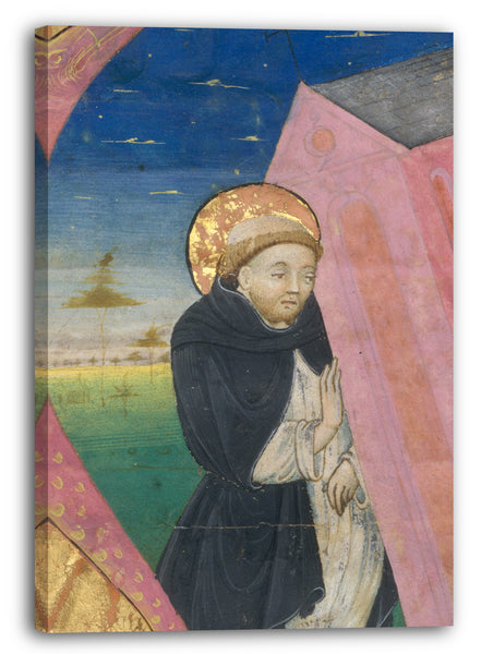 Leinwandbild Mitte des 15. Jahrhunderts - Heiliger Dominikus rettet die Kirche des Heiligen Johannes im Lateran