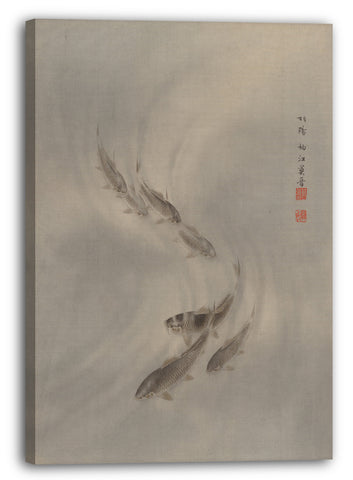 Leinwandbild Seki Shūkō - Fisch-Schule