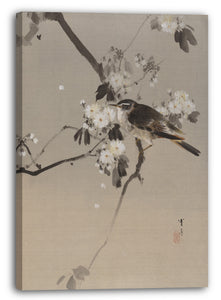 Leinwandbild Watanabe Seite - Vögel auf einem blühenden Zweig
