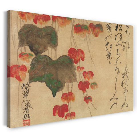 Leinwandbild Ogata Kenzan - Herbst-Efeu