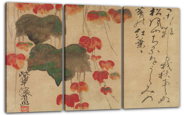 Leinwandbild Ogata Kenzan - Herbst-Efeu