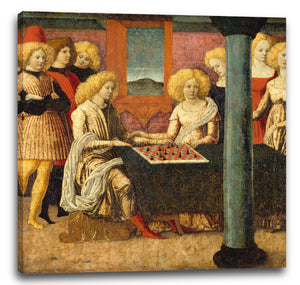 Leinwandbild Liberale da Verona - Die Schachspieler