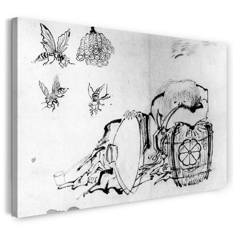 Leinwandbild Katsushika Hokusai zugeschrieben - Shōjō