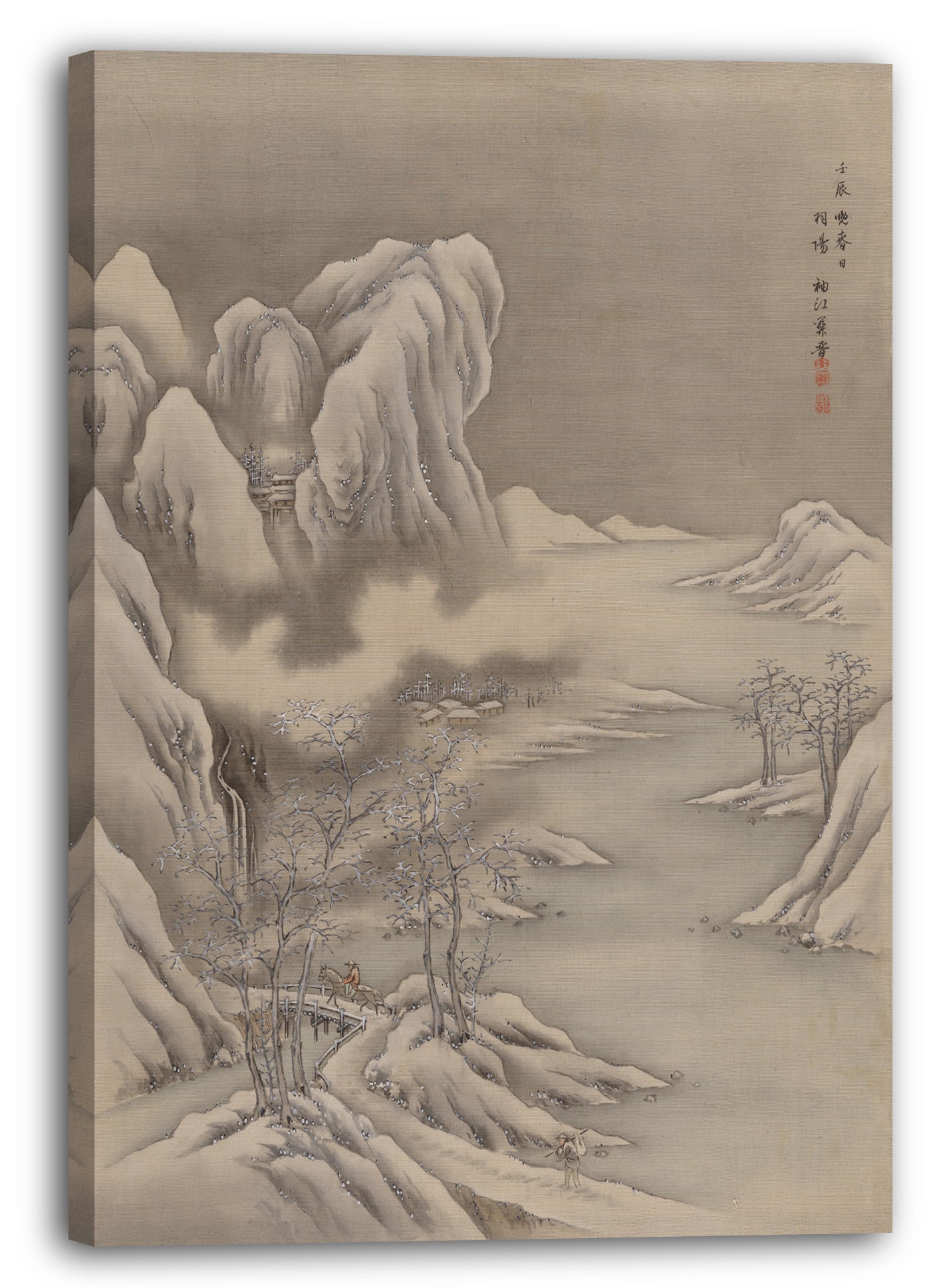 Leinwandbild Seki Shūkō - Winterszene