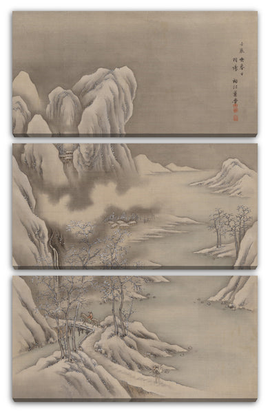 Leinwandbild Seki Shūkō - Winterszene